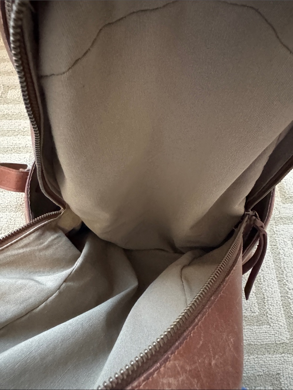 Able Brown Leather Backpack - Picture 4 of 4